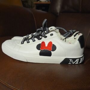 Disney Kids Shoes - White with Red and Black Accents